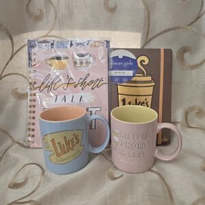 Gilmore Girls 4-Piece Anniversary Set – Luke’s Diner & Life’s Short Talk Fast